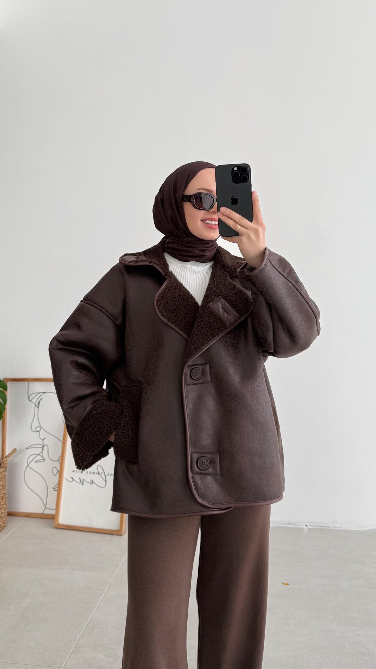 Manteau style cuir