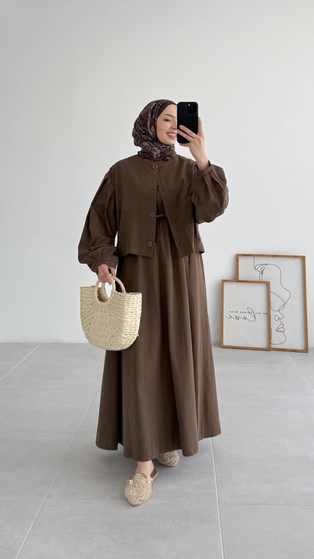 Robe avec veste courte