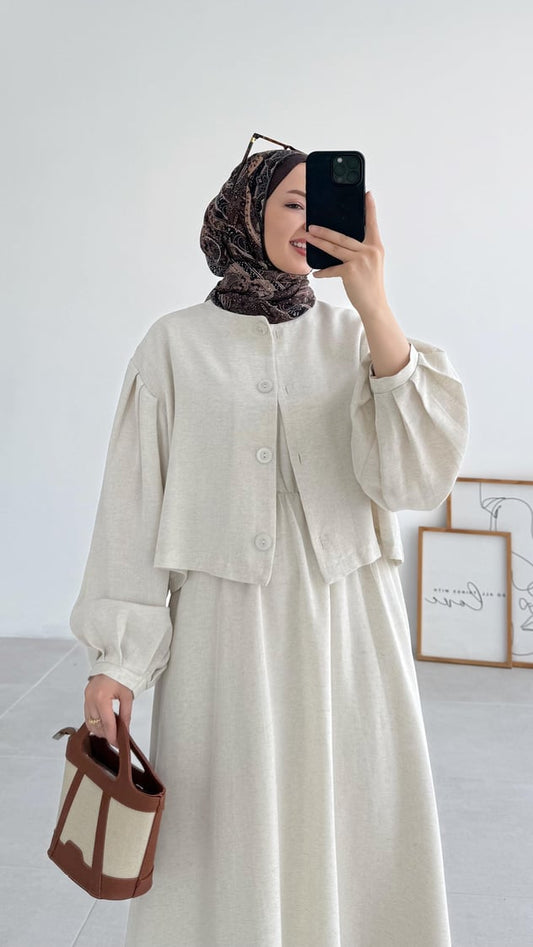 Robe avec veste courte