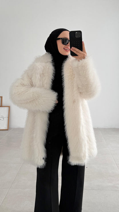 Manteau en Fourrure Luxueux