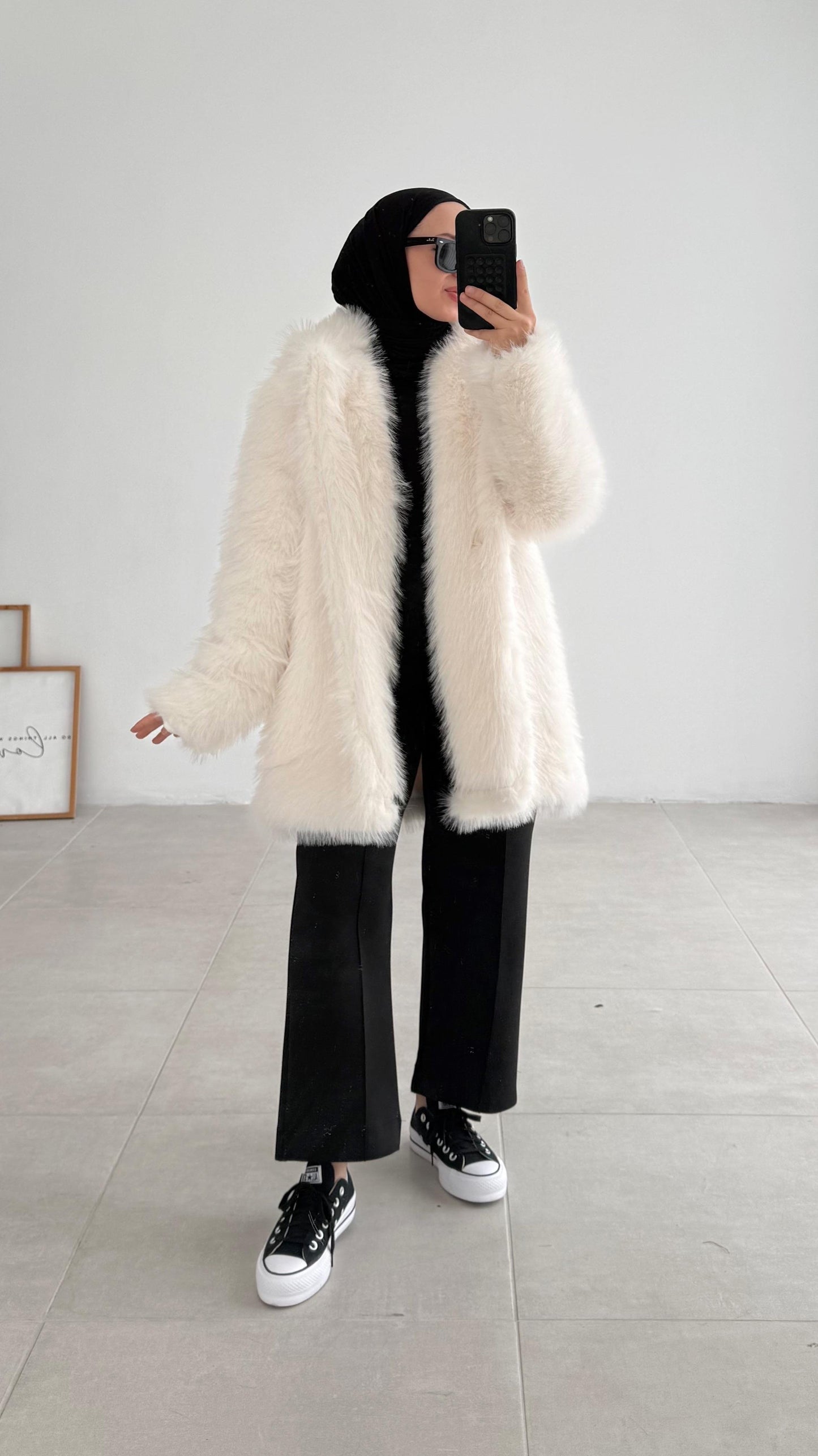 Manteau en Fourrure Luxueux