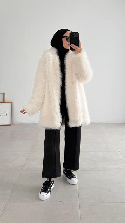 Manteau en Fourrure Luxueux