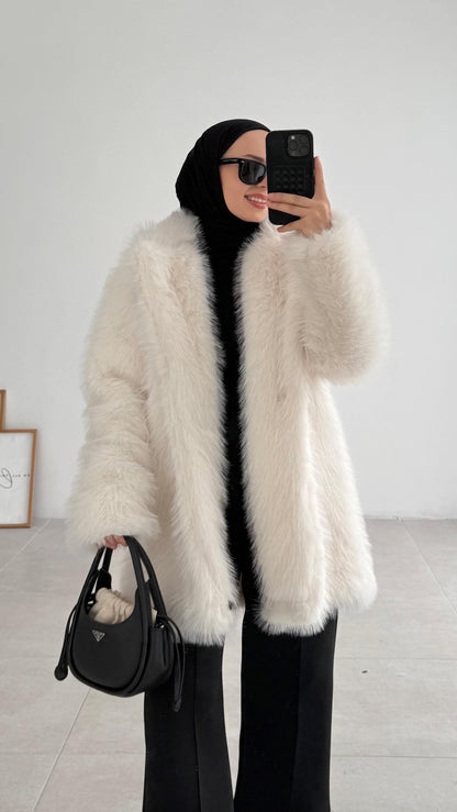 Manteau en Fourrure Luxueux