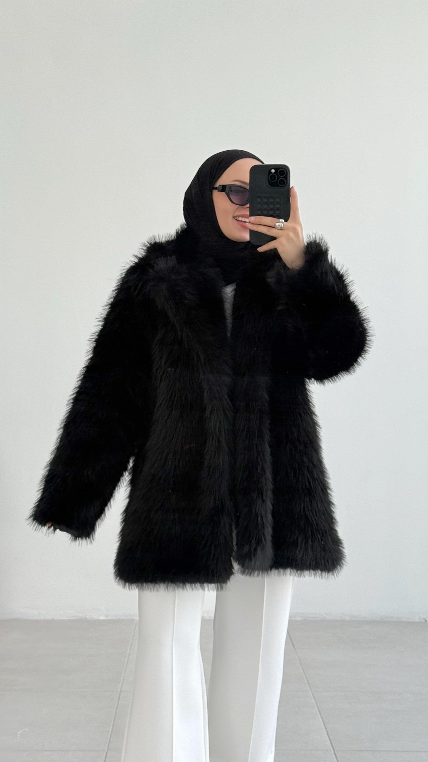 Manteau en Fourrure Luxueux