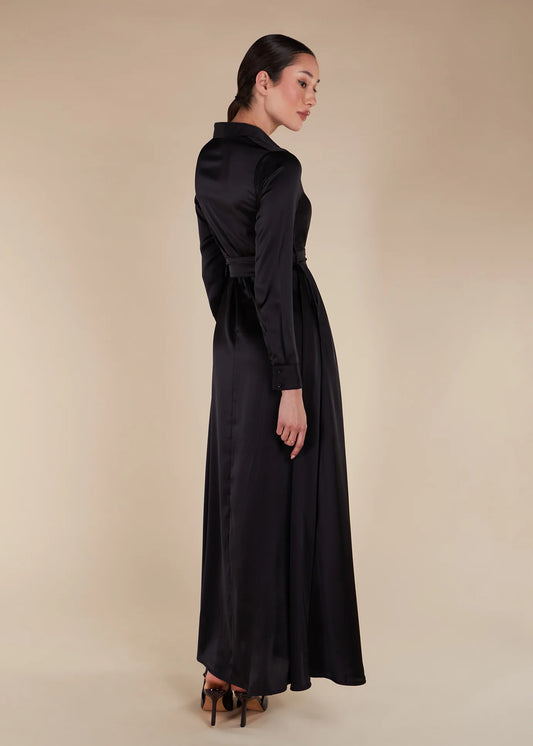 Robe chemise satin