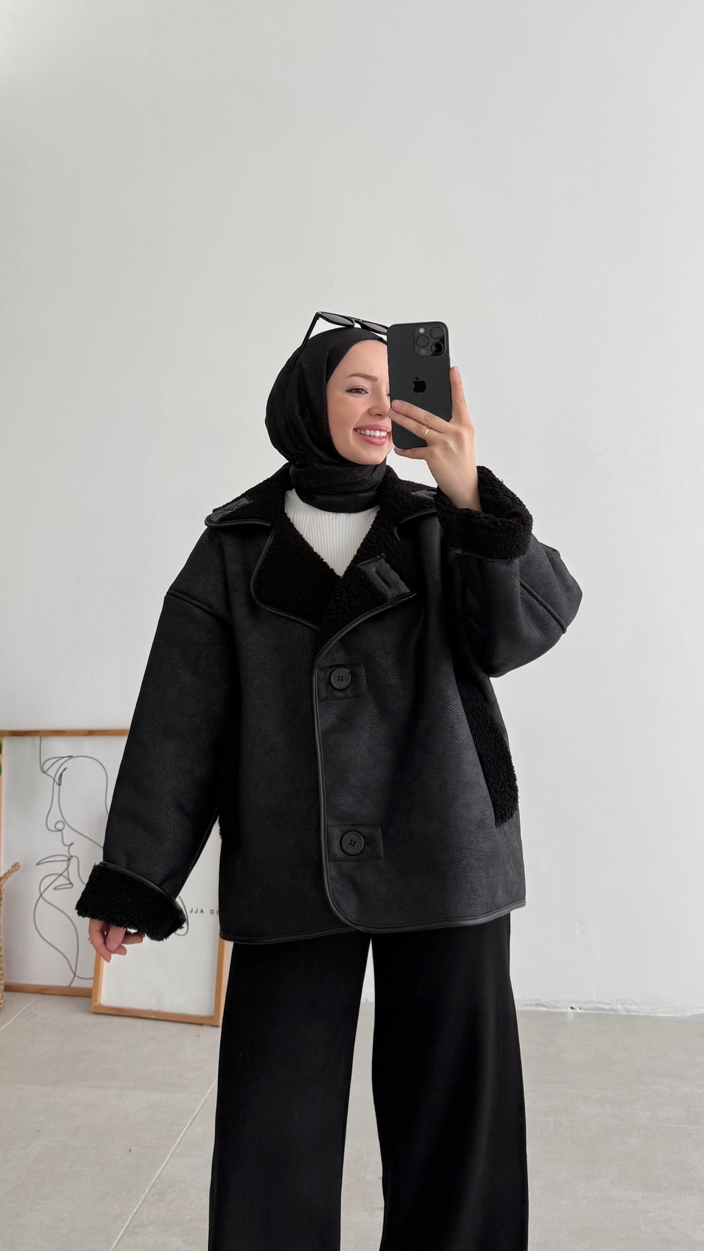 Manteau style cuir