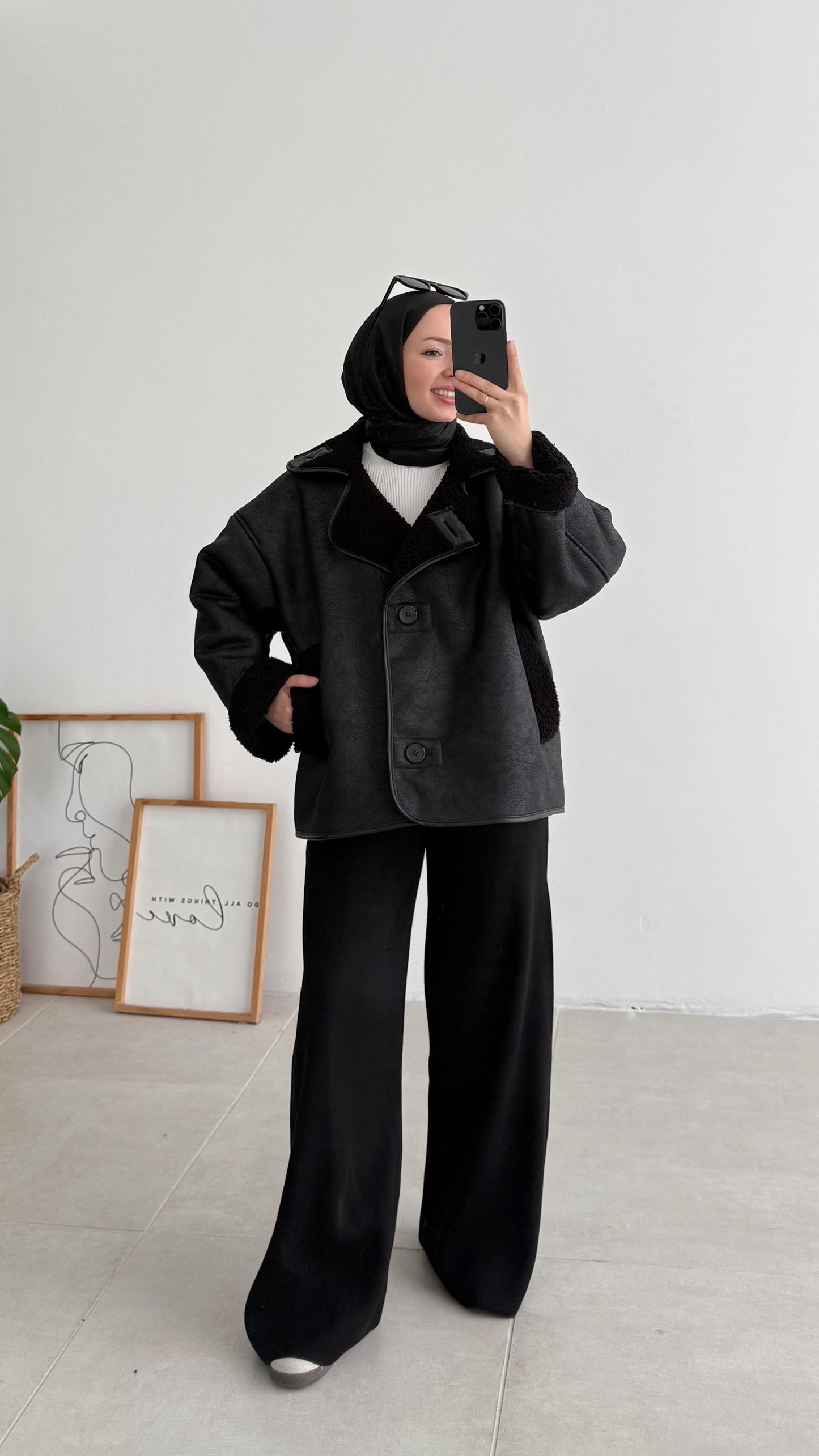 Manteau style cuir