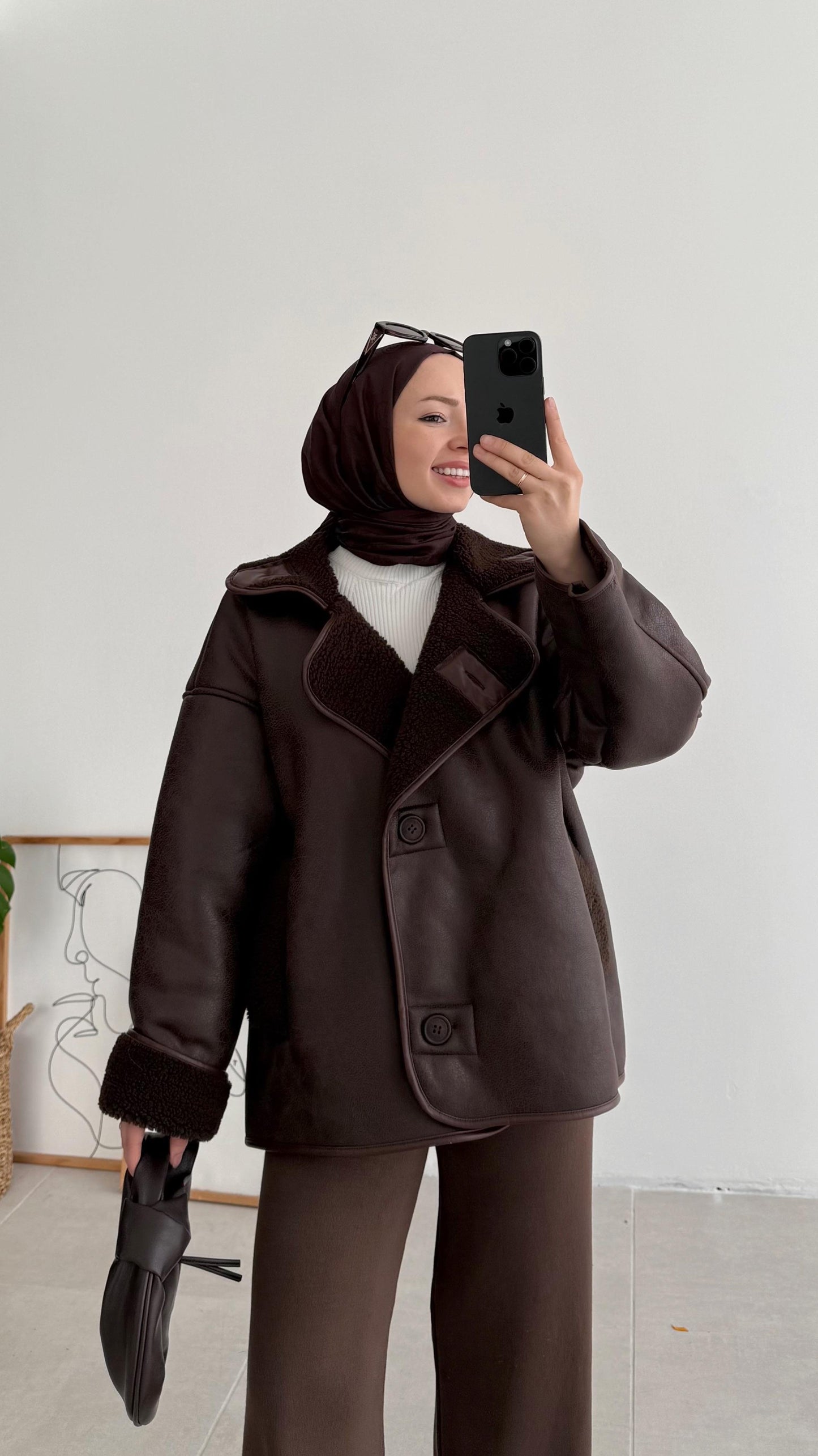 Manteau style cuir