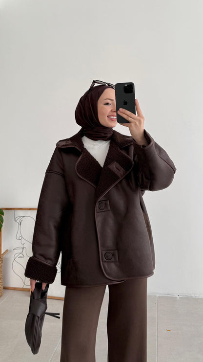 Manteau style cuir