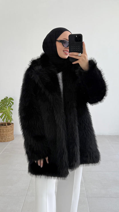 Manteau en Fourrure Luxueux