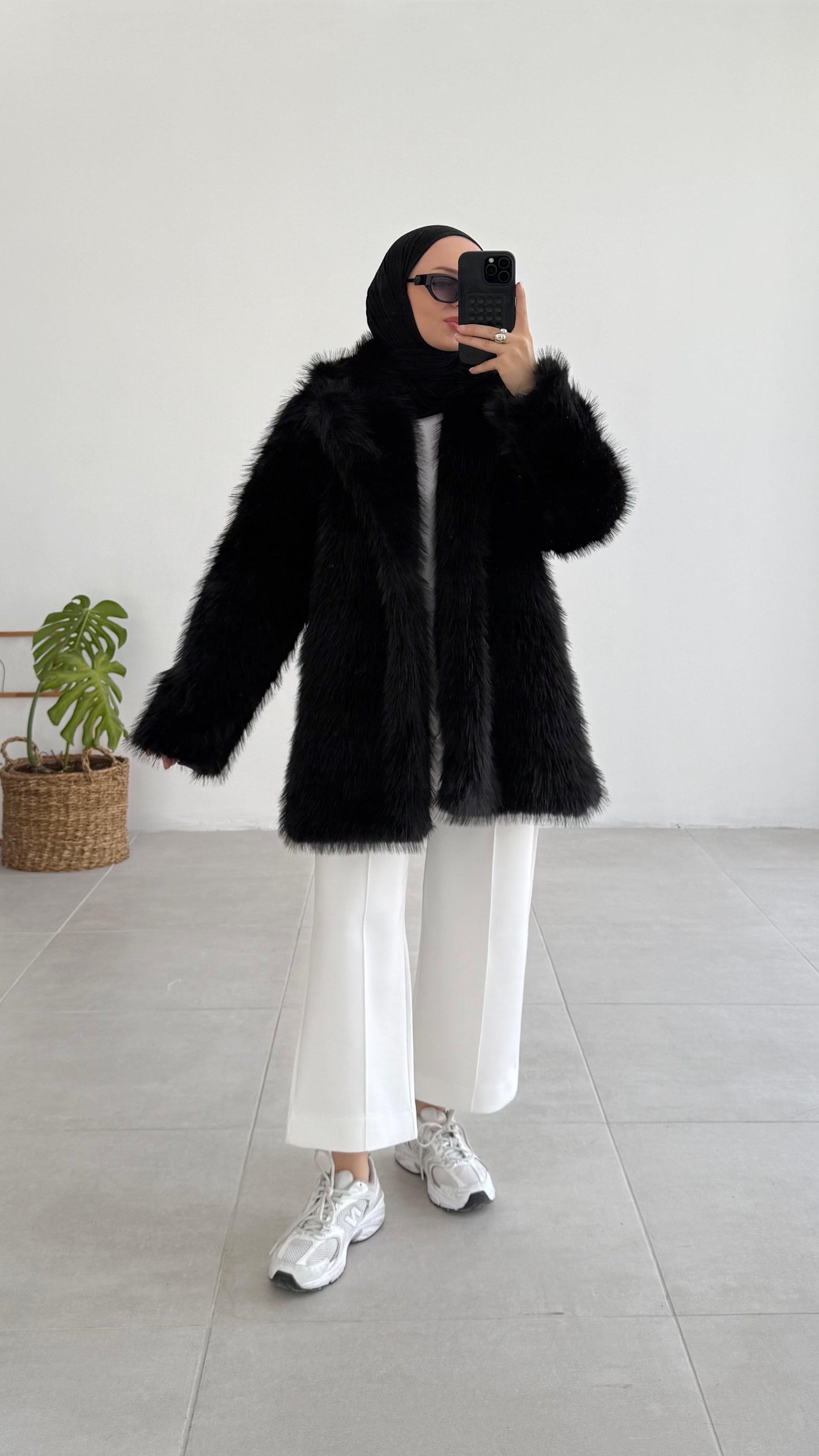 Manteau en Fourrure Luxueux