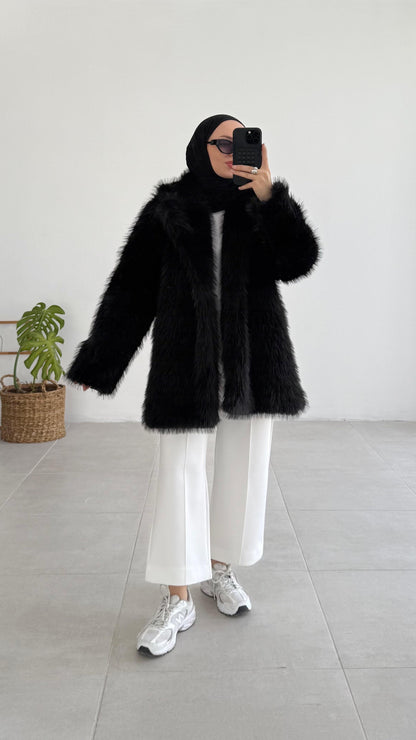 Manteau en Fourrure Luxueux