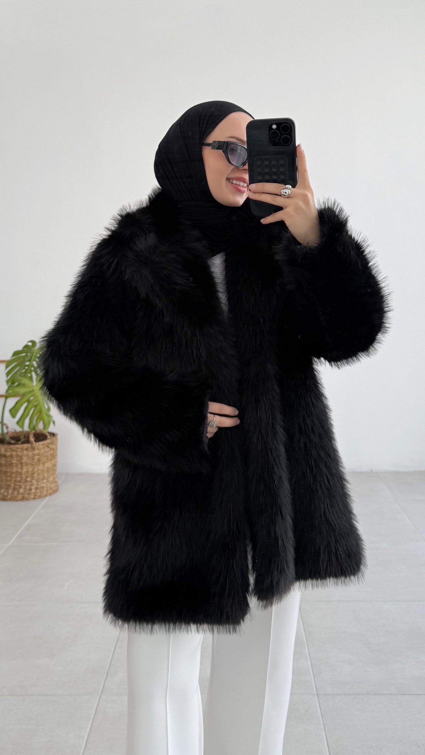 Manteau en Fourrure Luxueux