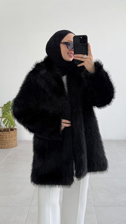 Manteau en Fourrure Luxueux