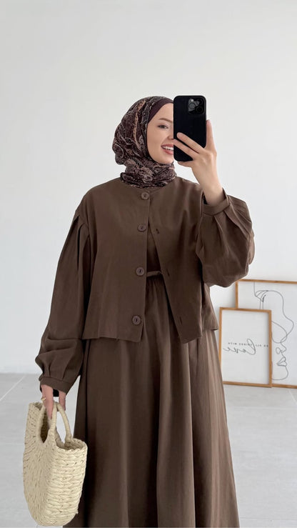 Robe avec veste courte